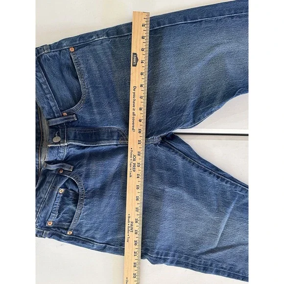 Levis 501T Jeans Blue Button Fly True 30x28‎ Modern Big - Pre Shrunk Extra Slim - Picture 9 of 11